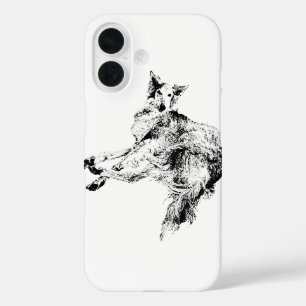 Silent Velocity – Silken Windhound iPhone 16 Hülle