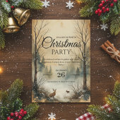 Silent Watch in the Winter Holiday Invitation Card Einladung