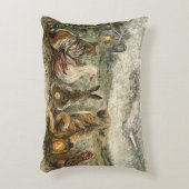 Silent Watching Whimsical Farmhouse Animals  Dekokissen (Vorderseite(Vertikal))