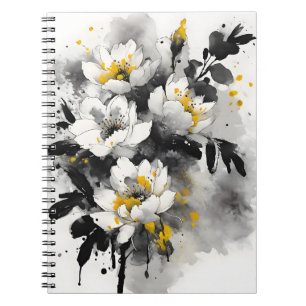 Silente tomentosa - Aquarellblumen Notizblock