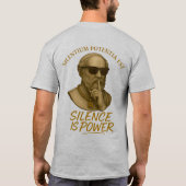 Silentium Potentia Est – The Power of Quiet Streng T-Shirt (Rückseite)