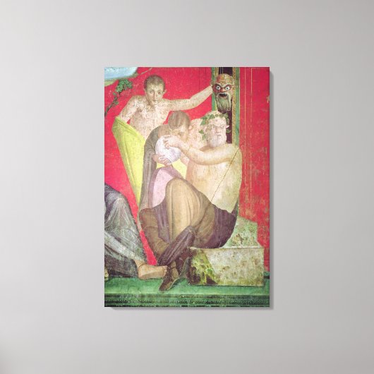 Silenus und der junge Satyr, Ostmauer Leinwanddruck (Vorderseite)