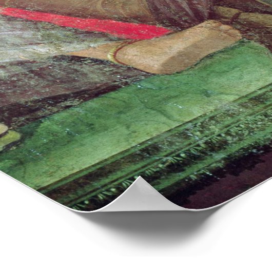 Silenus und der junge Satyr, Ostmauer Poster (Ecke)