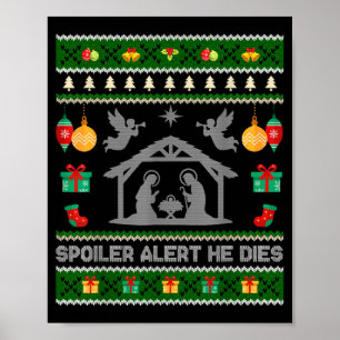 Siler-Alarm Er stirbt Jesus-Weihnachtskrippe Hässl Poster