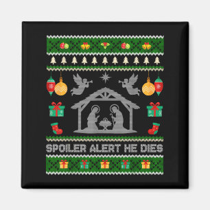 Siler-Alarm er stirbt Jesus Weihnachtsszene hässli Magnet