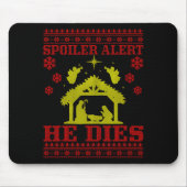 Siler-alert He Christmas Ugly Sweater Nativity Mousepad (Vorne)