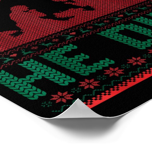 Siler Alert He Dies Christmas Jumper Funny Nativit Poster (Ecke)