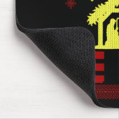 Siler Alert He Dies Christmas Ugly Sweater Style T Mousepad (Ecke)