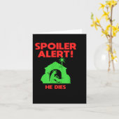 Siler Alert He Dies Funny Christmas  Karte (Gelbe Blume)