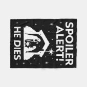 Siler Alert He Dies, Funny Christmas, Nativity Sce Fleecedecke (Vorderseite (Horizontal))