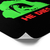 Siler Alert He Dies Funny Christmas Poster (Ecke)