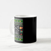 Siler Alert He Dies Jesus Nativity Scene Ugly Chri Kaffeetasse (Vorderseite Links)