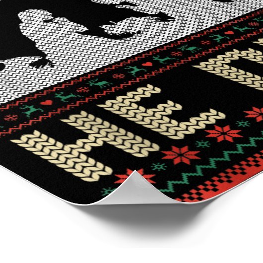 Siler Alert He Dies Jesus Nativity Scene Ugly Chri Poster (Ecke)