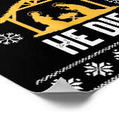 Siler Alert He Dies Jesus Nativity Scene Ugly Chri Poster (Ecke)