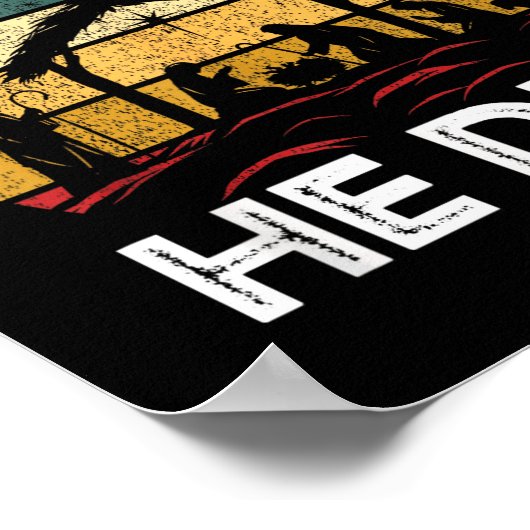 Siler Alert He Dies Jesus Nativity Scene Ugly Chri Poster (Ecke)