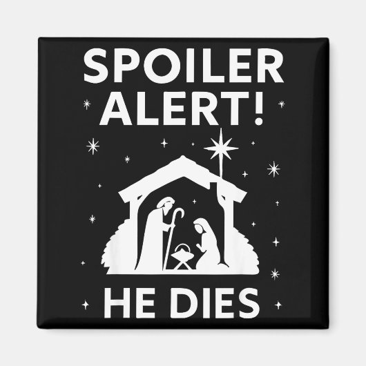 Siler Christmas Nativity Scene Funny Christian Slo Magnet (Vorne)