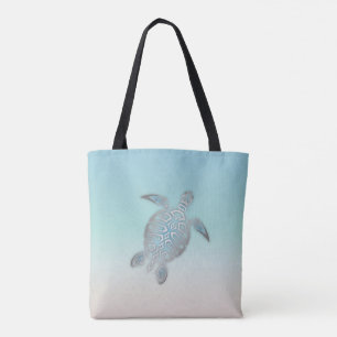 Siler Sea Turtle Beach Stil Türkis Küste Tasche