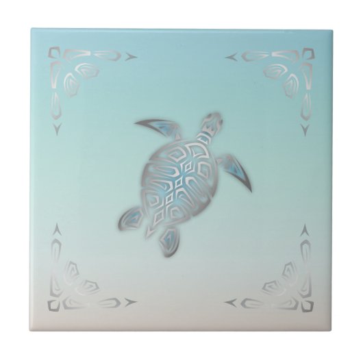 Siler Sea Turtle Beach Style Fliese (Vorderseite)