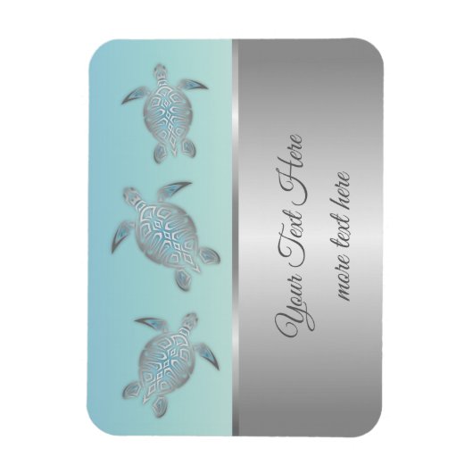 Siler Sea Turtles Beach Style Magnet (Vertikal)