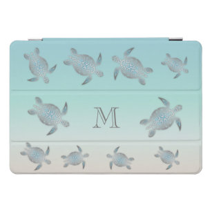Siler Sea Turtles Beach Style Monogram iPad Pro Cover