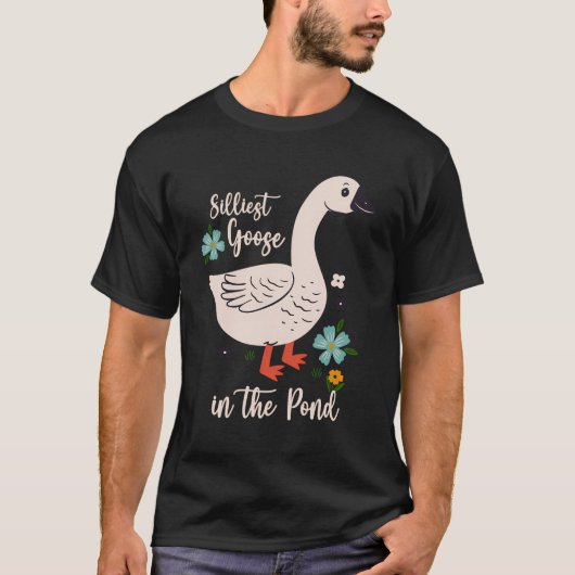 Silester Gans im Teich T-Shirt (Vorderseite)