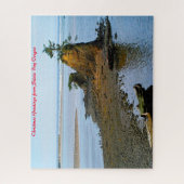Siletz Bay Oregon. Weihnachtsgrüße Puzzle (Vertikal)
