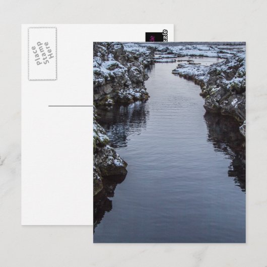 Silfra in Island Postkarte (Vorne/Hinten)