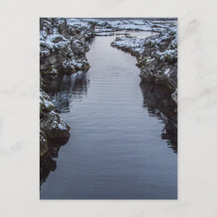 Silfra in Island Postkarte
