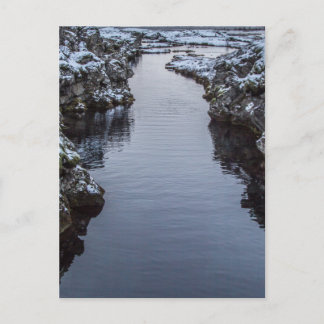 Silfra in Island Postkarte