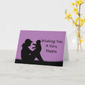 Silhouette 1. Muttertagskarte Karte (Gelbe Blume)