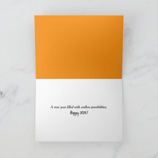 Silhouette 2026 feiertagskarte (Innenseite)