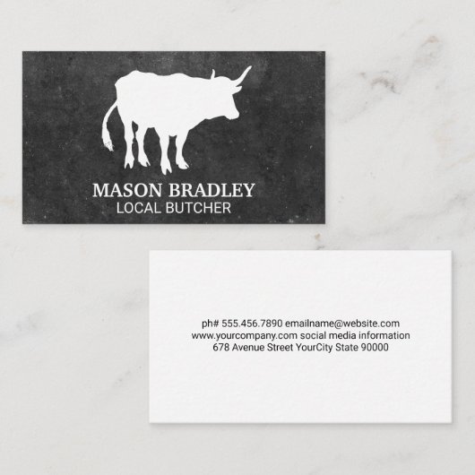 Silhouette | Ackerland Visitenkarte (Vorne/Hinten)