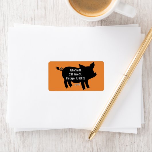 Silhouette Adressaufkleber (Insitu)