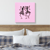 Silhouette African Art Celebration Leinwanddruck (Insitu (Schlafzimmer))