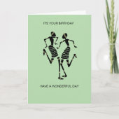 Silhouette African Art, Joy Dance Birthday Karte (Vorderseite)