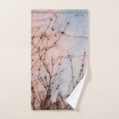 Silhouette älterer Branches Badhandtuch Set (Handtuch)