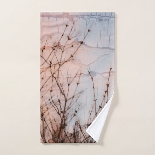 Silhouette älterer Branches Badhandtuch Set (Handtuch)