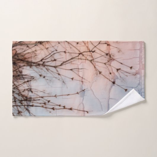 Silhouette älterer Branches Badhandtuch Set (Handtuch)