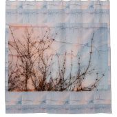 Silhouette älterer Branches Duschvorhang (Vorderseite)