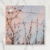 Silhouette älterer Branches Geschenkanhänger (Vorderseite)