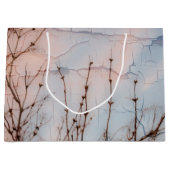 Silhouette älterer Branches Große Geschenktüte (Vorderseite)
