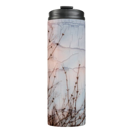 Silhouette älterer Branches Thermosbecher (Vorderseite)