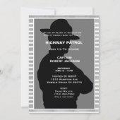 Silhouette-Altersruhegeschäft Party Einladung (Vorderseite)