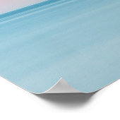 Silhouette am Horizont bei Sonnenuntergang Poster (Ecke)