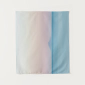 Silhouette am Horizont bei Sonnenuntergang Wandteppich (Vorderseite)