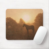 Silhouette am Morgen auf dem Mousepad (Mit Mouse)