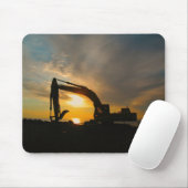 Silhouette an den Wellenbrechern Mousepad (Mit Mouse)