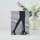 Silhouette an der Ecke Postkarte (Stehend Vorderseite)