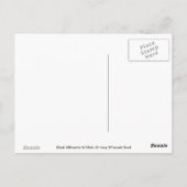 Silhouette an der Ecke Postkarte (Rückseite)