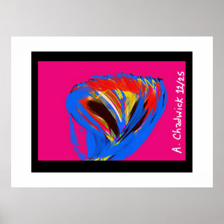 Silhouette and Colors Poster